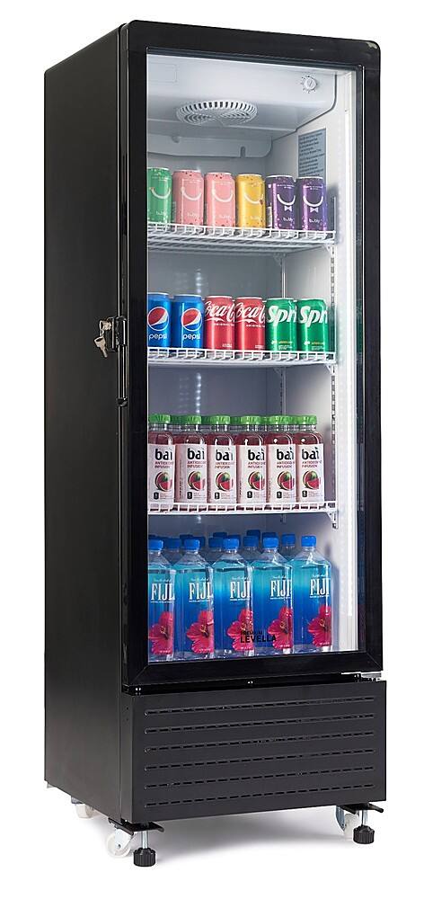 Alt View 3. Premium Levella - 7.6 Cu. Ft. Single Door Display Refrigerator - Black.