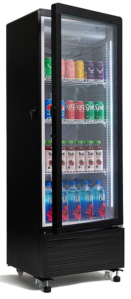 Alt View 5. Premium Levella - 7.6 Cu. Ft. Single Door Display Refrigerator - Black.