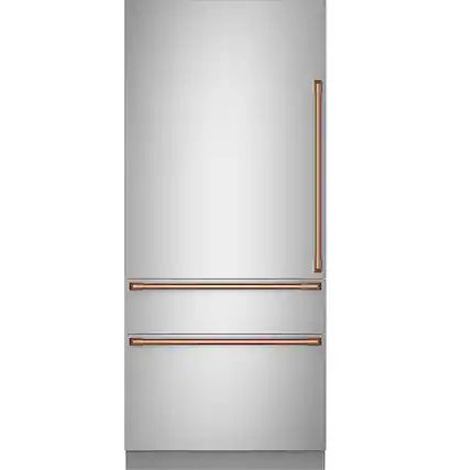 Front. Café - Refrigeration Handle Kit for Café - Brushed Copper.