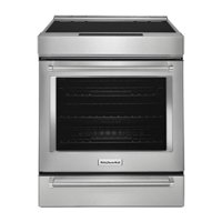 KitchenAid - 6.4 Cu. Ft. Slide-In Electric Induction Range with Air Fry - Stainless Steel - Front_Zoom