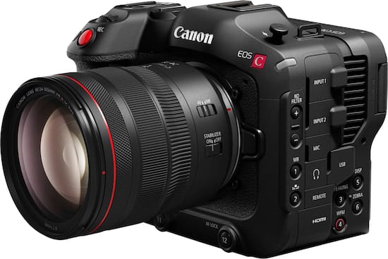 Canon EOS C70 4K Video Mirrorless Cinema Camera with RF 24 105mm f 4 L IS USM Lens Black 4507C015 Best Buy