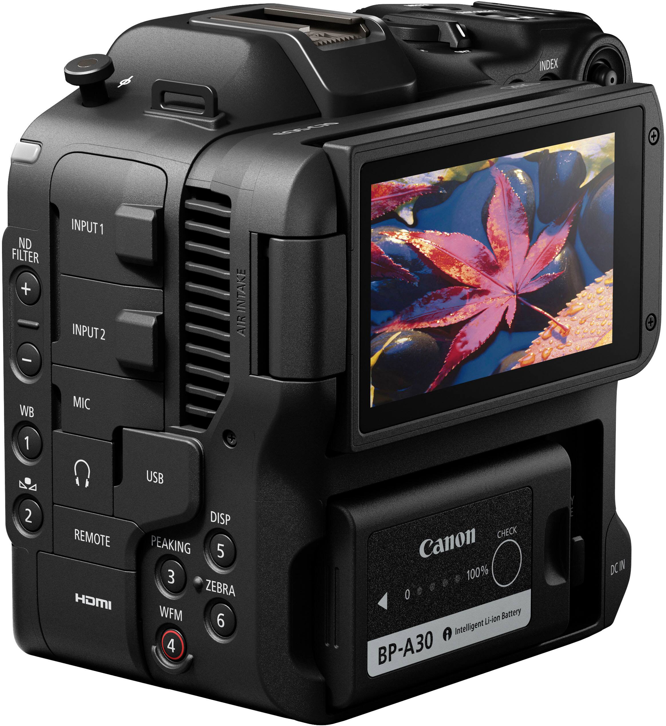Alt View 2. Canon - EOS C70 4K Video Mirrorless Cinema Camera with RF 24-105mm f/4 L IS USM Lens - Black.