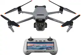DJI - Geek Squad Certified Refurbished Mavic 3 Pro Drone and RC Remote Control with Built-in Screen - Gray