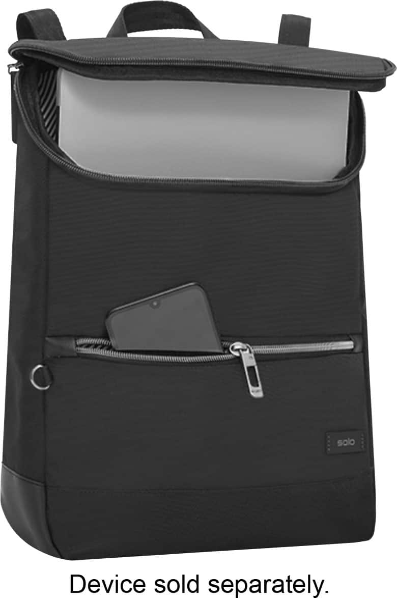 Alt View 12. Solo New York - Stealth Hybrid Backpack 14.1" - Black.