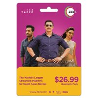 ZEE5 - $26.99 Quarterly Access Gift Card [Digital] - Front_Zoom