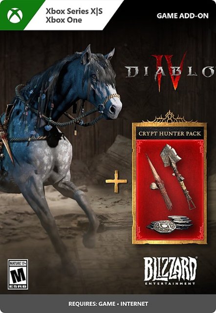 Diablo IV Crypt Hunter Pack Xbox One, Xbox Series X, Xbox Series S  [Digital] 7D4-00705 - Best Buy