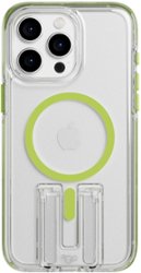 Tech21 - EvoCrystal Kick Case with  MagSafe for Apple iPhone 15 Pro Max - Lime - Front_Zoom