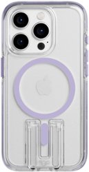 Tech21 - EvoCrystal Kick Case with  MagSafe for Apple iPhone 15 Pro - Lilac - Front_Zoom