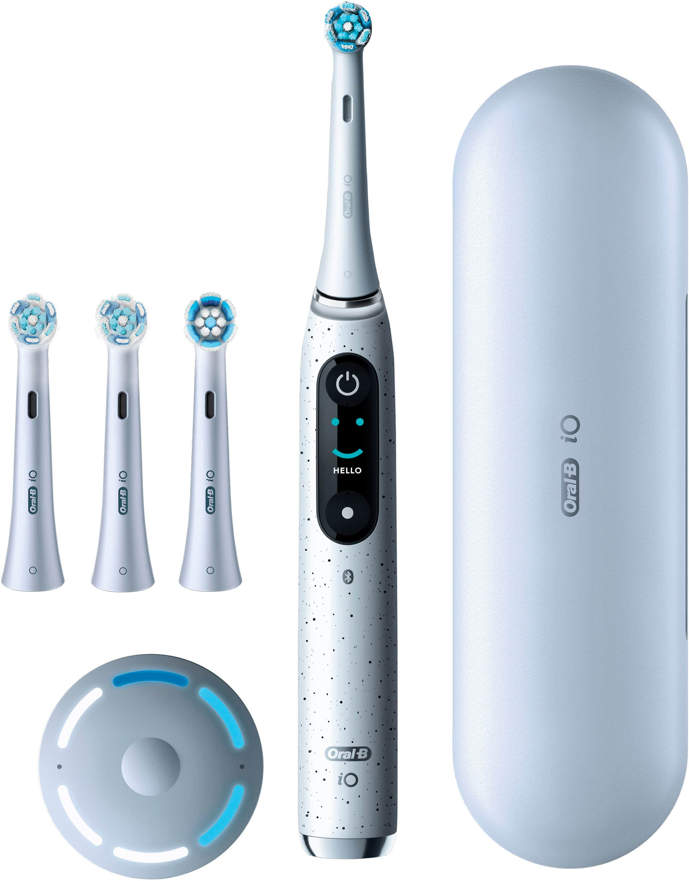 Oral-B iO Series 9 Connected Rechargeable Electric Toothbrush White  Alabaster IO9 M9.4A1.1A WT - Best Buy