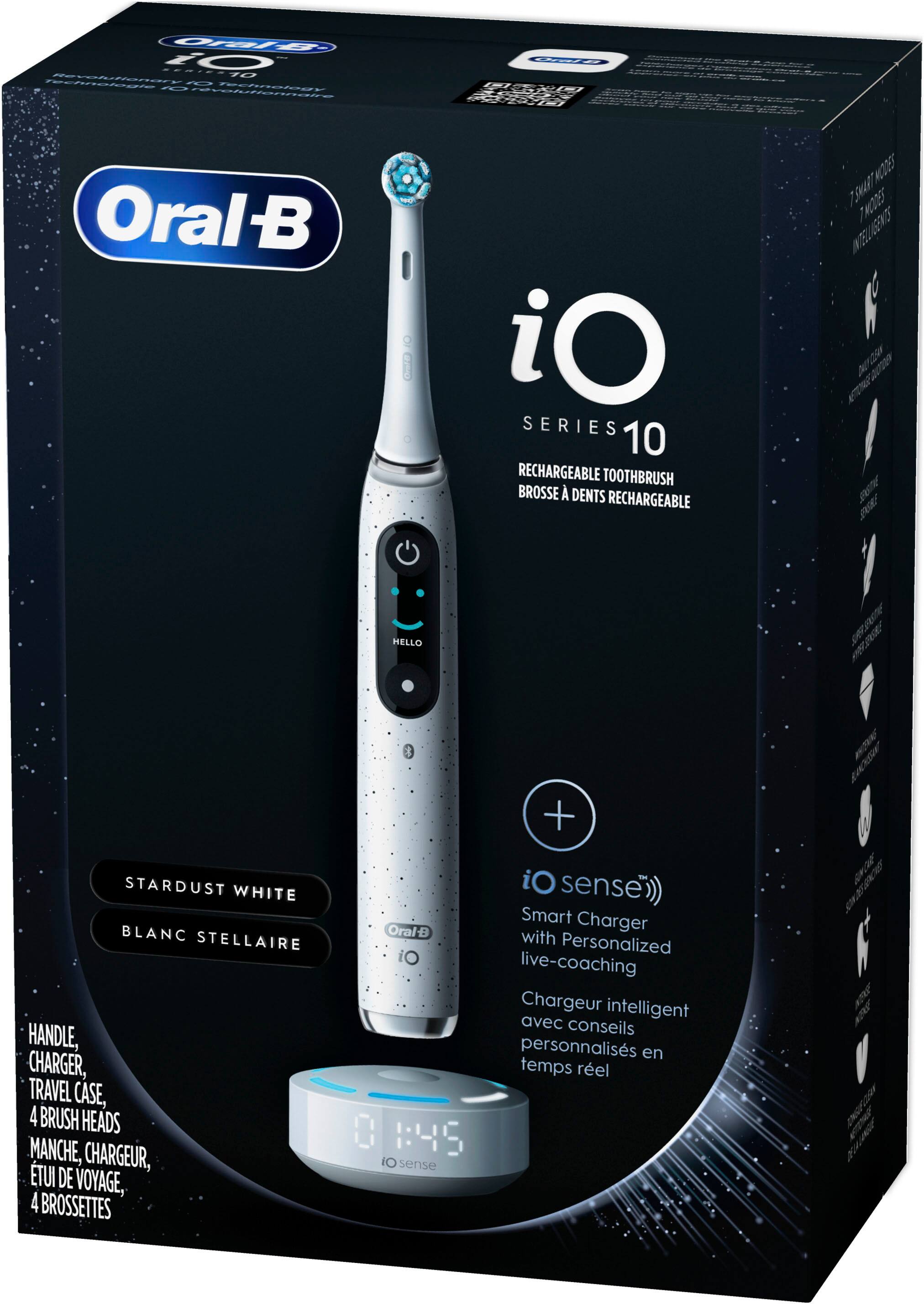 Alt View 17. Oral-B - iO Series 10 Rechargeable Electric Toothbrush - White.