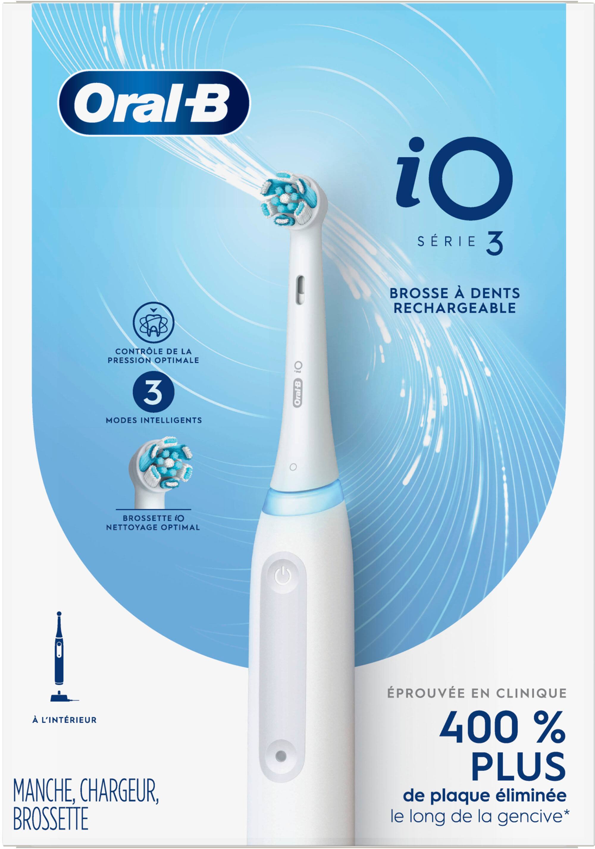 Alt View 15. Oral-B - iO Series 3 Electric Toothbrush with (1) Brush Head - White.