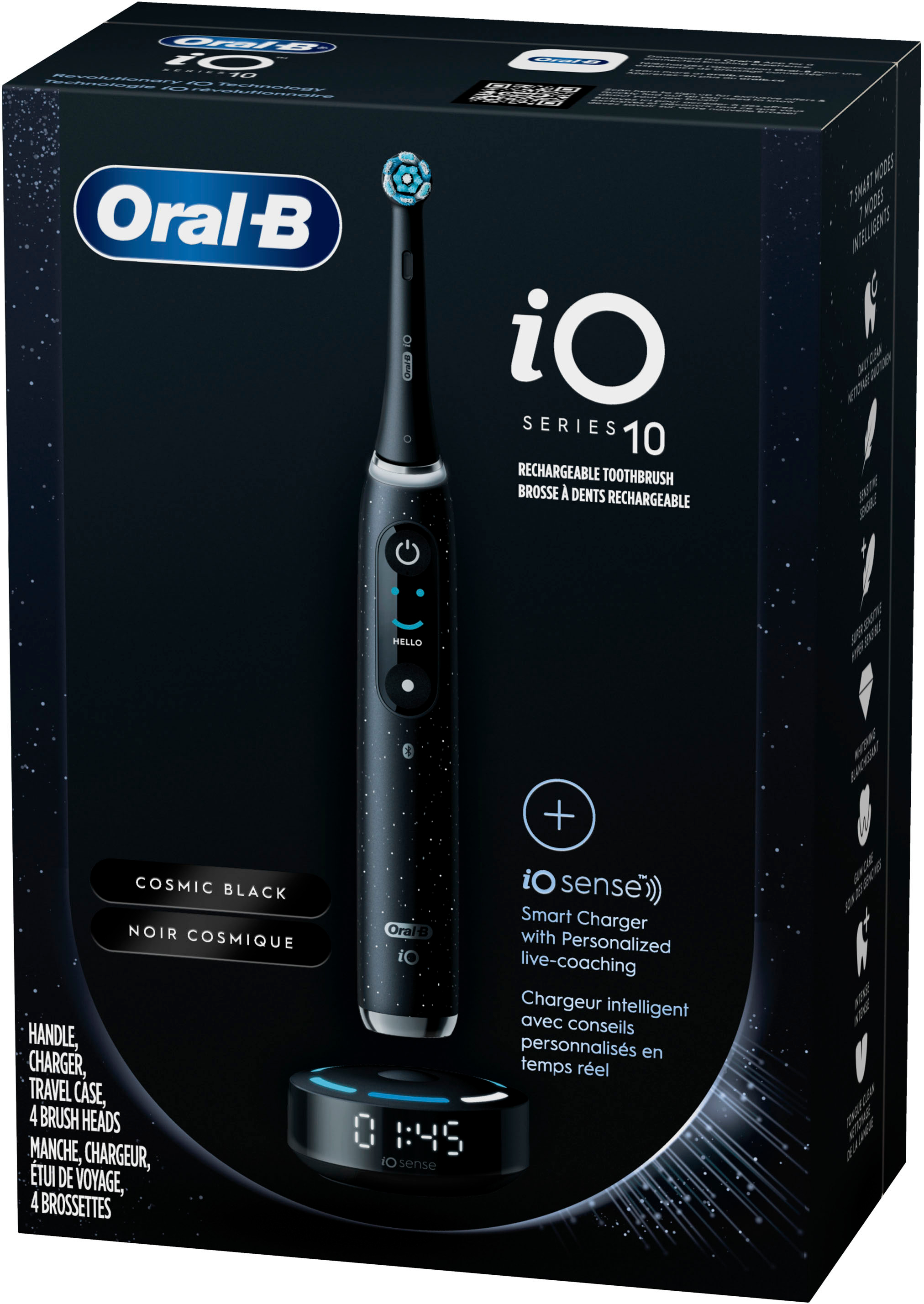 Oral-B - IO Series 10 Rechargeable Electric Toothbrush - Black