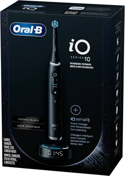 Oral B iO Series 10 Rechargeable Electric Toothbrush Black iO10 Oral B iO Series 10 Rechargeable Electric Toothbrush Black iO10