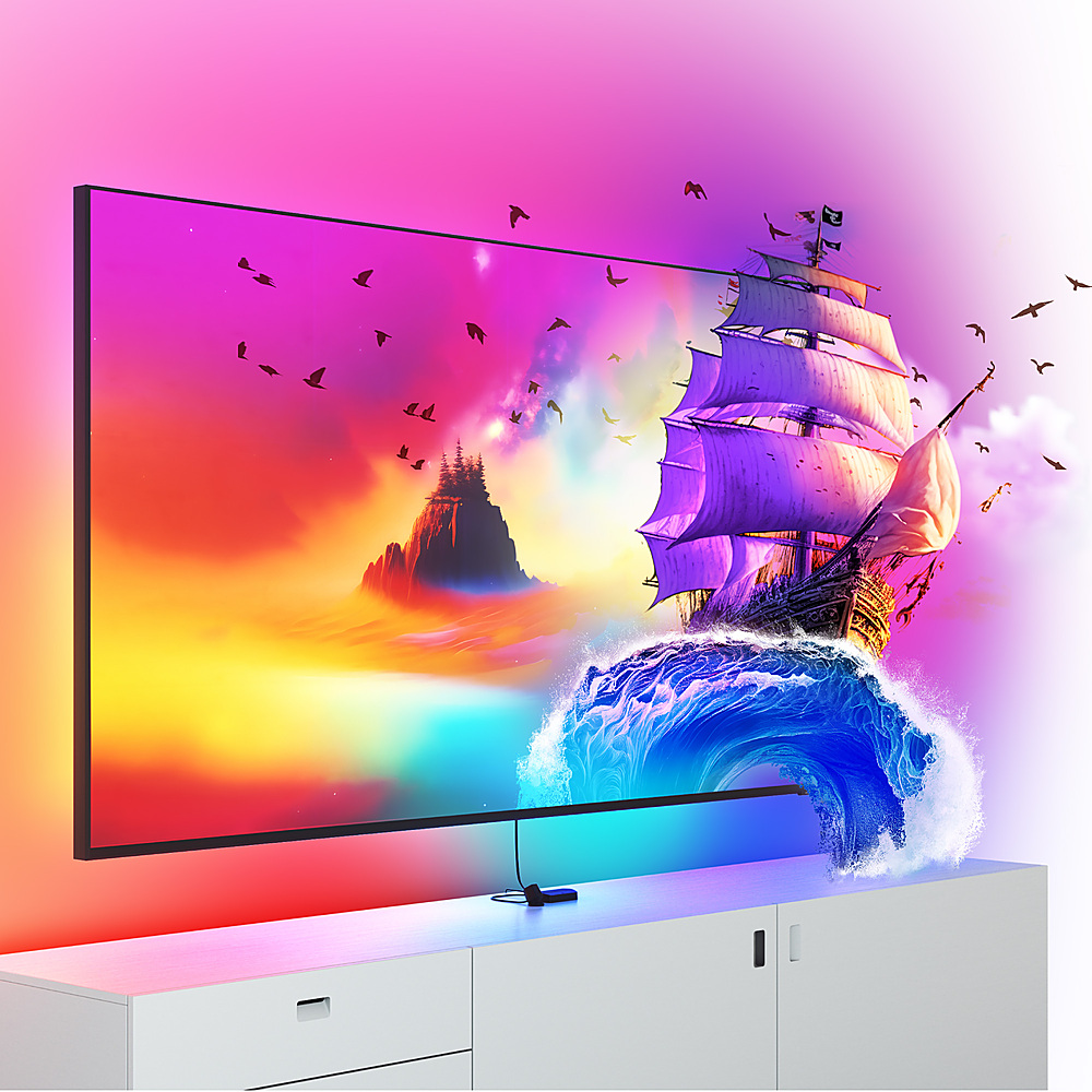 Buy Monitors Nanoleaf up Best NF082K03-52LS Kit to Screen TVs - + and Multicolor (For Mirror Lightstrip 4D 85\