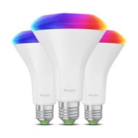 Nanoleaf - Essentials Matter BR30 Smart LED Light Bulb - Thread & Matter-Enabled (3 Pack) - Multicolor - Front_Zoom
