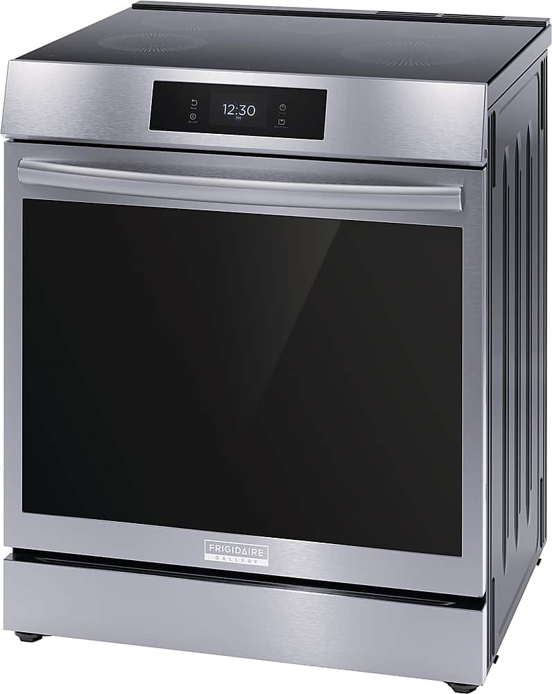 Angle. Frigidaire - Gallery 6.2 Cu. Ft Freestandng Induction Total Convection Range - Stainless Steel.