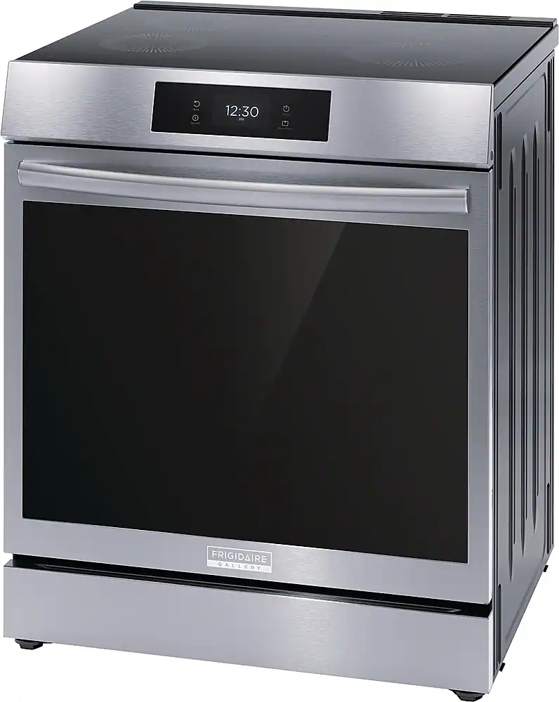 Angle. Frigidaire - Gallery 6.2 Cu. Ft Freestandng Induction Total Convection Range - Stainless Steel.