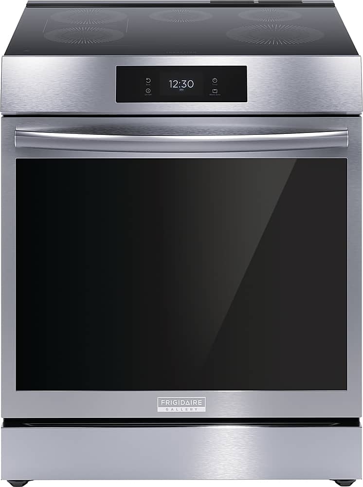 Frigidaire - Gallery 6.2 Cu. Ft Freestanding Electric Induction Total Convection Range with Self-cleaning - Stainless Steel - Front_Zoom