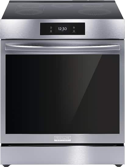 Frigidaire - Gallery 6.2 Cu. Ft Freestanding Electric Induction Total Convection Range with Self-cleaning - Stainless Steel