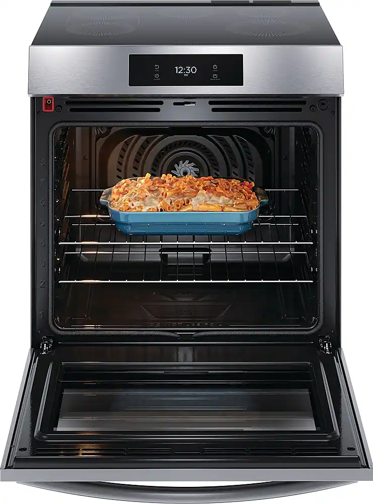 Alt View 2. Frigidaire - Gallery 6.2 Cu. Ft Freestandng Induction Total Convection Range - Stainless Steel.