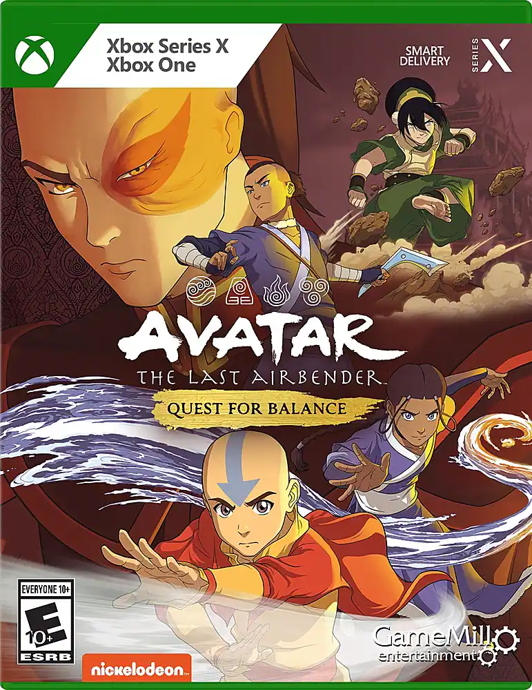 Front. GameMill Entertainment - Avatar The Last Airbender: Quest for Balance. - E10+ (Everyone 10+)