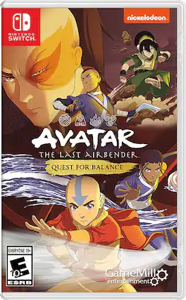 Front. GameMill Entertainment - Avatar The Last Airbender: Quest for Balance. - E10+ (Everyone 10+)