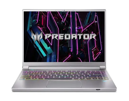 Acer - Predator Triton 14" 250Hz Gaming Laptop Mini - LED – Intel 13th Gen i7 with 16GB LPDDR5 – GeForce RTX 4070– 1TB SSD - Sparkly Silver