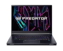 Acer - Predator Triton 17" 250Hz Gaming Laptop Mini-LED – Intel i9-13900HX with 16GB LPDDR5– GeForce RTX 4090 - 2TB SSD - Abyssal Black - Front_Zoom