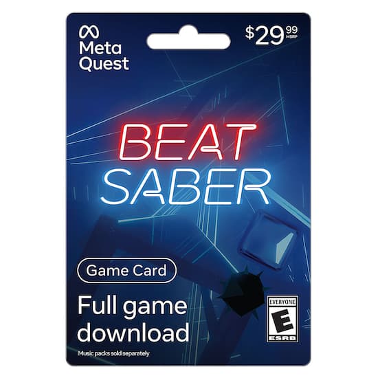 Meta Quest Beat Saber 29.99 Gift Card Meta Quest Beat Saber Best Buy