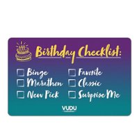 Vudu - $25 Gift Card Happy Birthday theme [Digital] - Front_Zoom