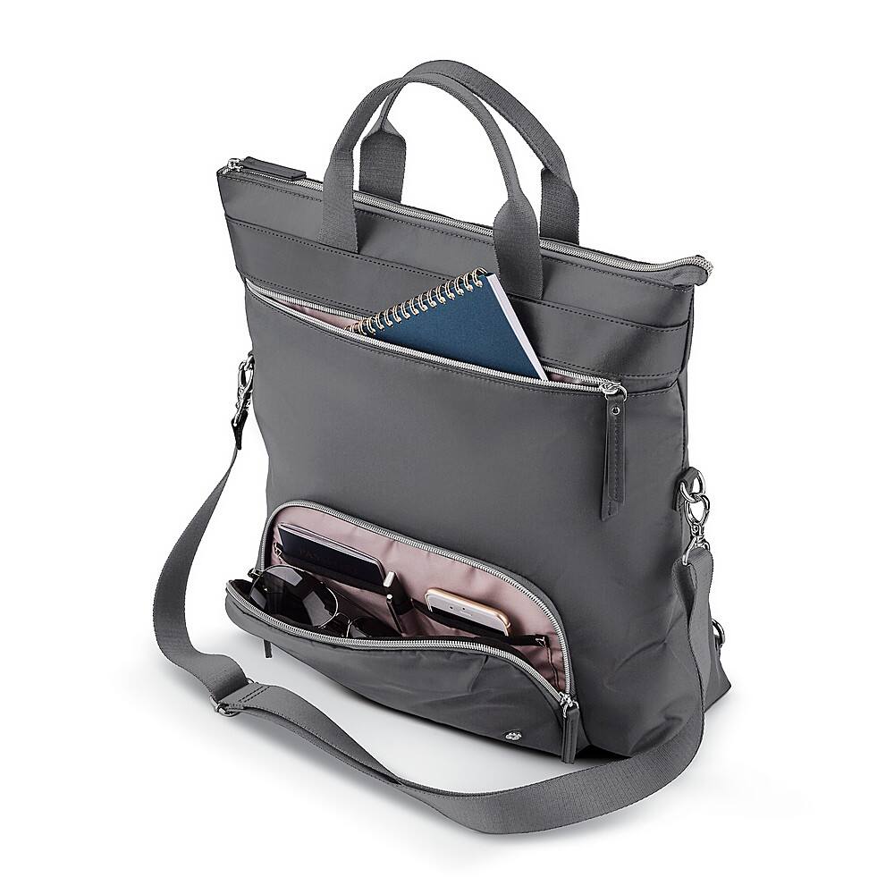 Angle. Samsonite - Mobile Solution Convertible Backpack - Silver Shadow.
