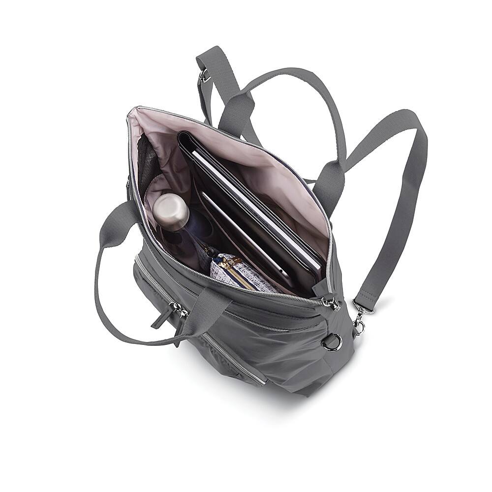 Left. Samsonite - Mobile Solution Convertible Backpack - Silver Shadow.