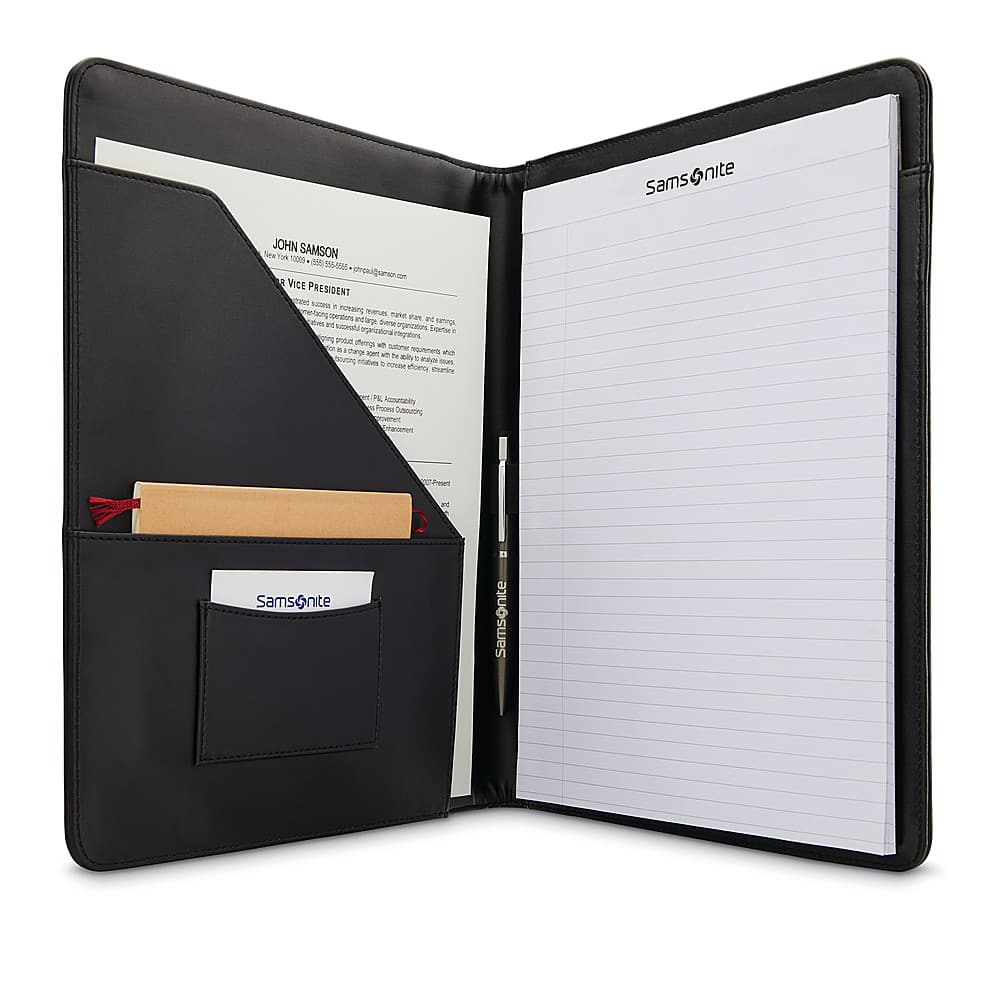 Alt View 12. Samsonite - Leather Business Portfolio - Black.