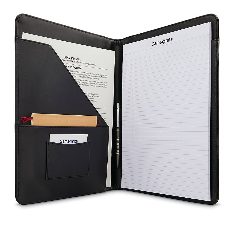 Alt View 12. Samsonite - Leather Business Portfolio - Black.