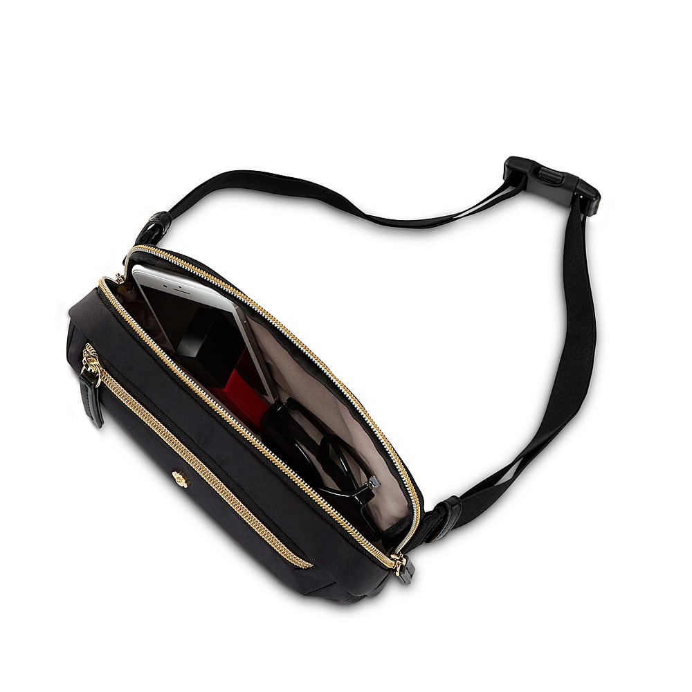 Left View: Samsonite - Mobile Solution RFID Waist Pack - Black