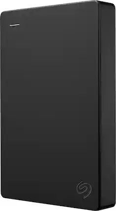 Front. Seagate - 5TB External USB 3.0 Portable Hard Drive with Rescue Data Recovery Services - Black.