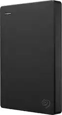 Front. Seagate - 1TB External USB 3.0 Portable Hard Drive with Rescue Data Recovery Services - Black.