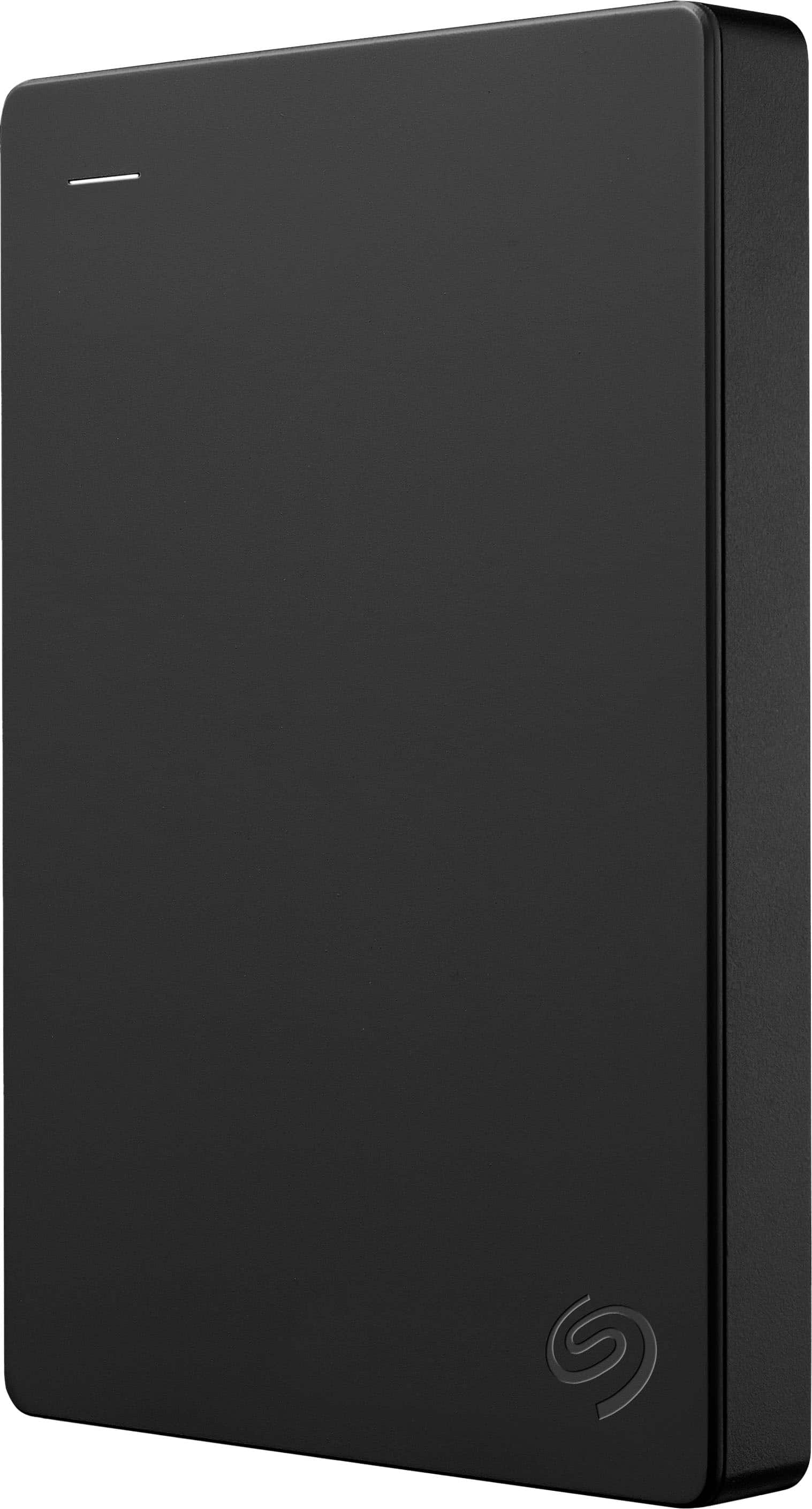Front. Seagate - 1TB External USB 3.0 Portable Hard Drive with Rescue Data Recovery Services - Black.