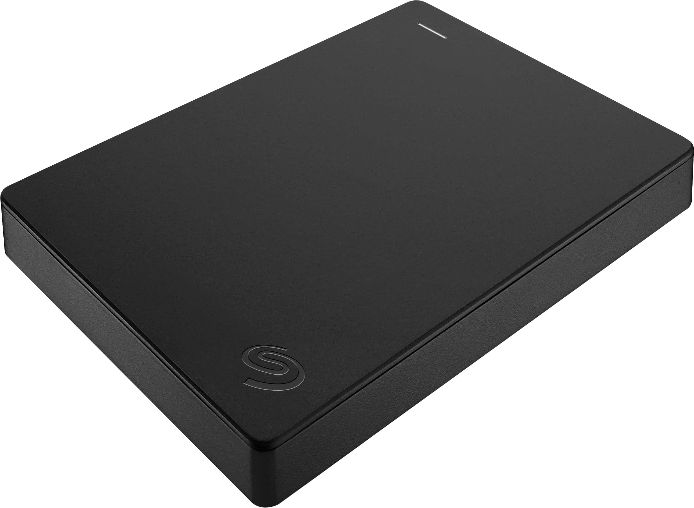 Left. Seagate - 1TB External USB 3.0 Portable Hard Drive with Rescue Data Recovery Services - Black.