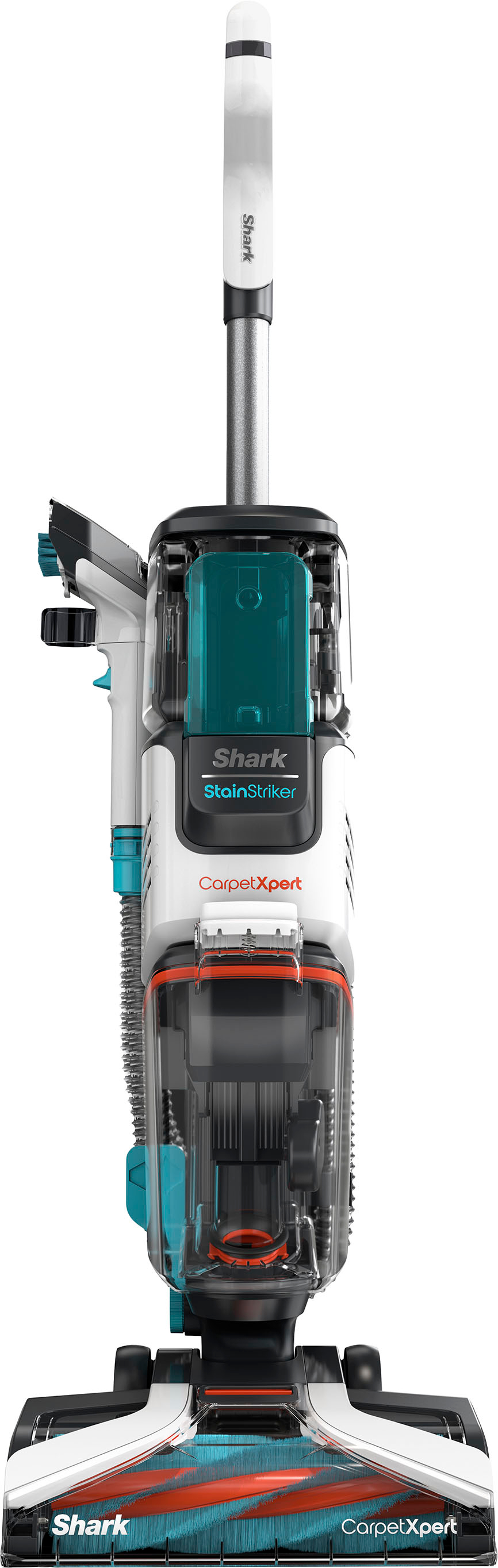 Angle View: Shark - CarpetXpert with Stainstriker Technology Corded Upright Deep Carpet and Upholstery Cleaner with Built-in Spot Remover - White