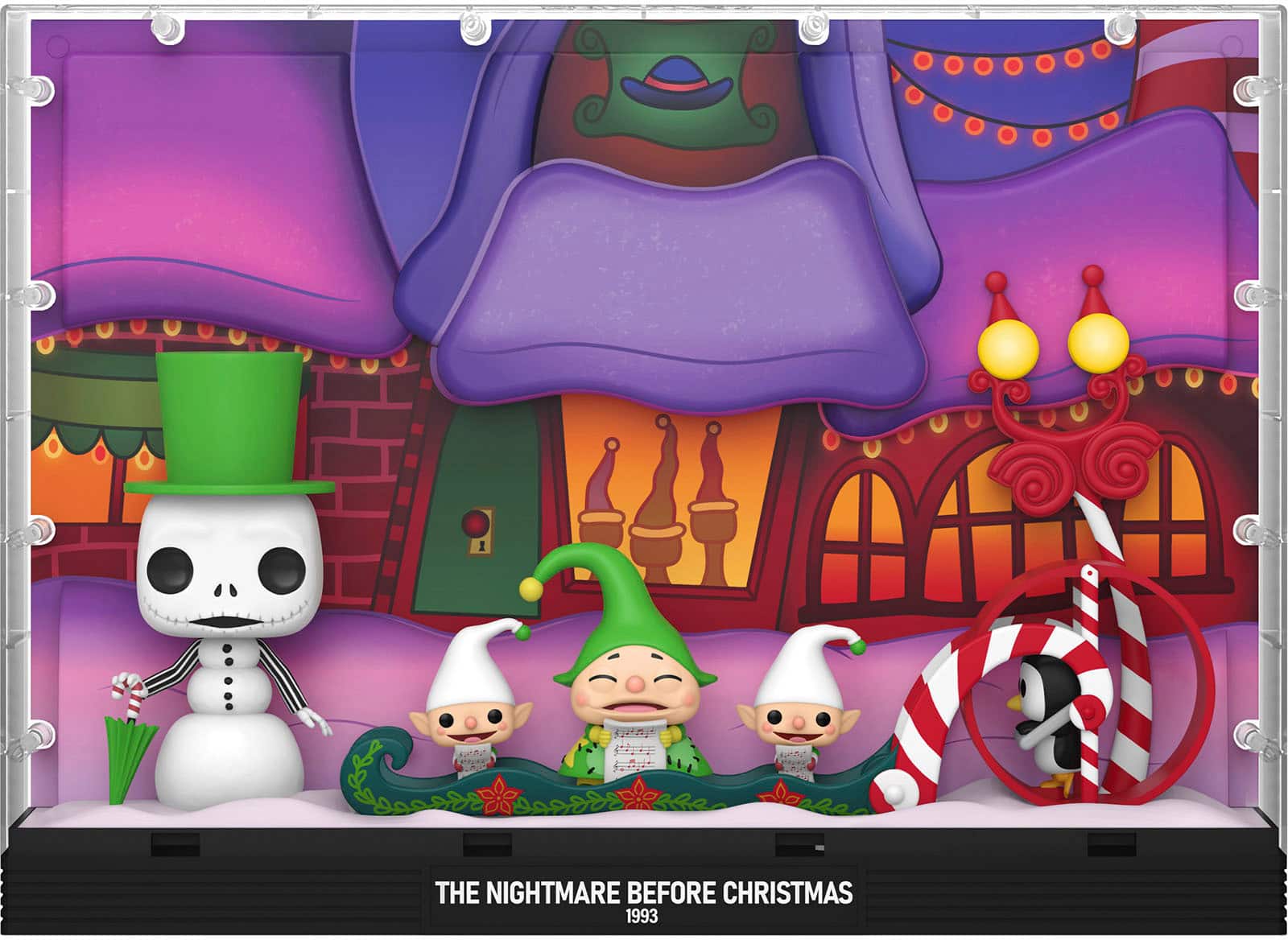 Front. Funko - Deluxe POP Moment! The Nightmare Before Christmas- Snowman Jack with Carolers.