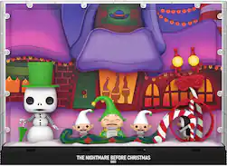 Funko - Deluxe POP Moment! The Nightmare Before Christmas - Snowman Jack with Carolers - Multi - Front_Zoom