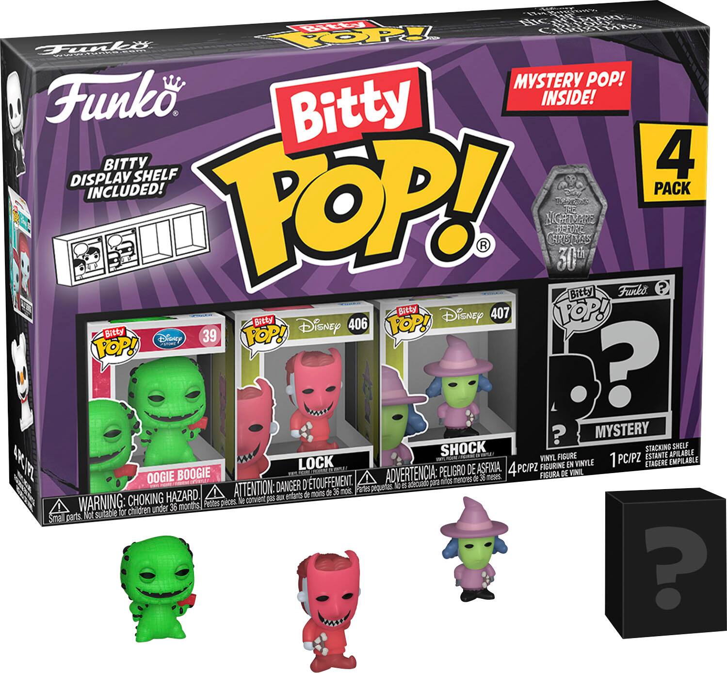 Funko - Bitty POP! The Nightmare Before Christmas - Oogie Boogie 4 pack - Multi