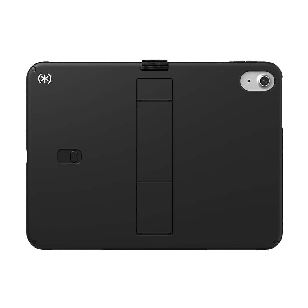Left. Speck - Standyshell Case for Apple iPad 10.9" (10th Gen 2022) - Black.