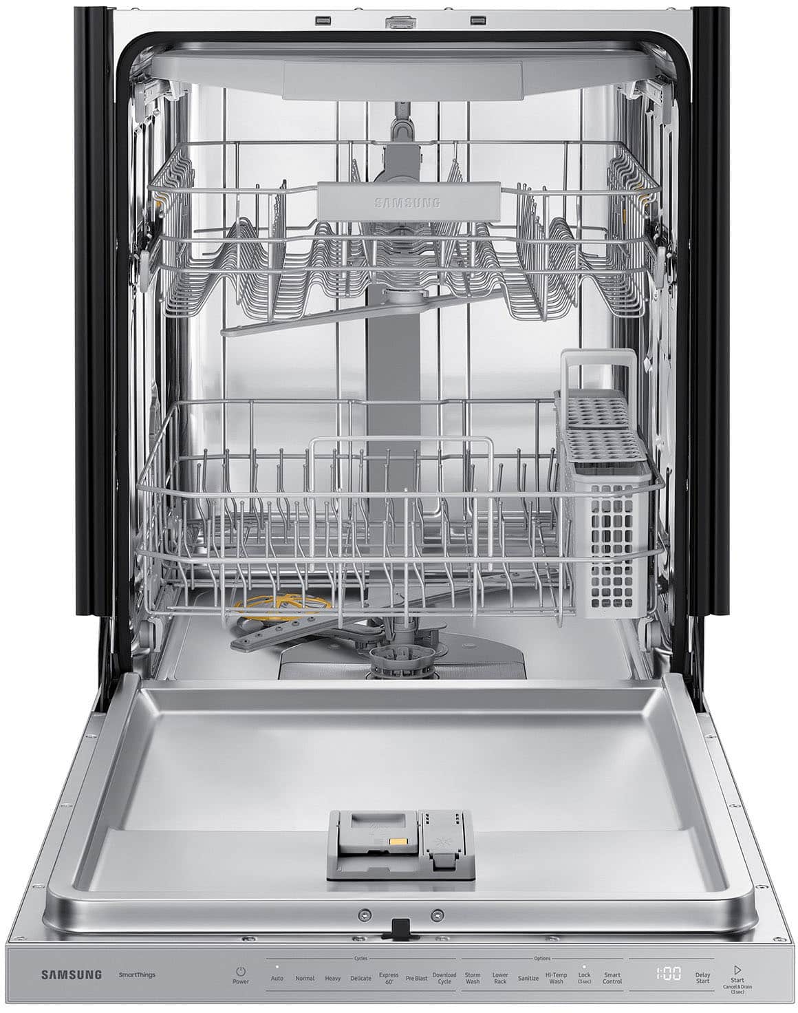 Alt View 14. Samsung - Bespoke AutoRelease Dry Smart Built-In Stainless Steel Tub Dishwasher with 3rd Rack, StormWash, 46 dBA - White Glass.