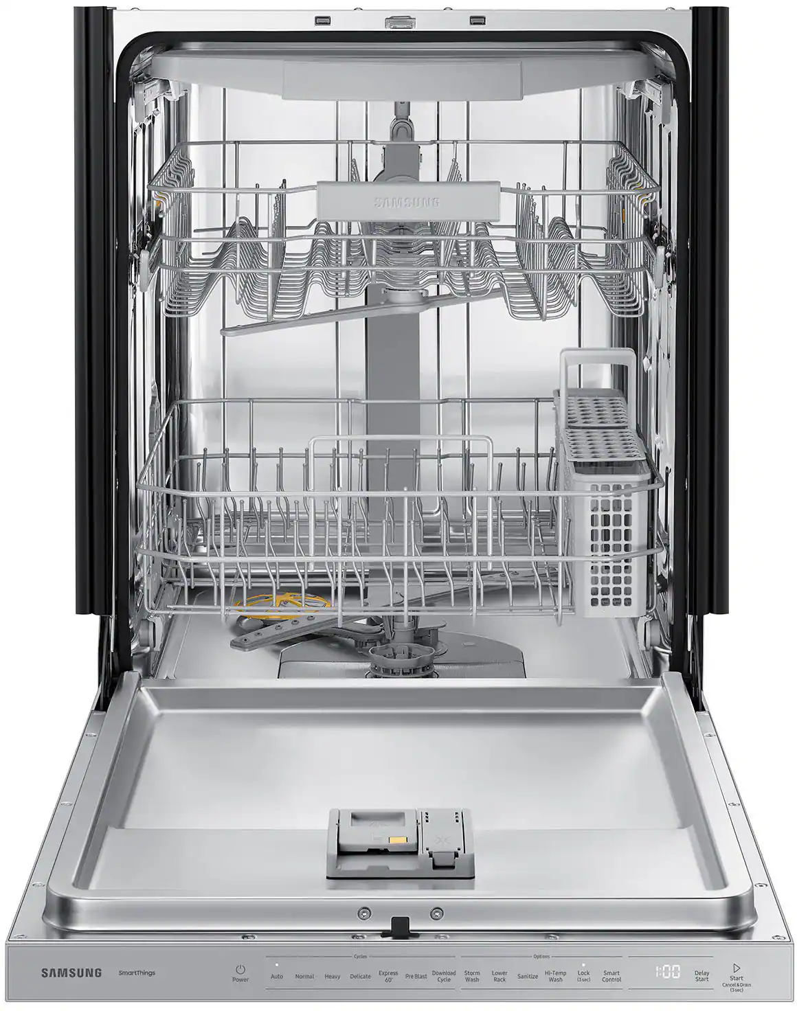 Alt View 14. Samsung - Bespoke AutoRelease Dry Smart Built-In Stainless Steel Tub Dishwasher with 3rd Rack, StormWash, 46 dBA - White Glass.