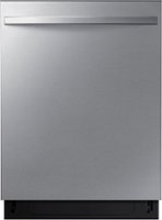 Samsung - AutoRelease Dry Built-in Dishwasher with 3rd Rack, Fingerprint Resistant, 51 dBA - Stainless Steel - Front_Zoom