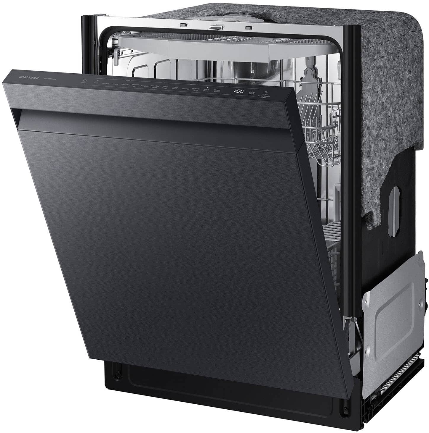 Alt View 13. Samsung - AutoRelease Dry Smart Built-In Stainless Steel Tub Dishwasher with 3rd Rack, StormWash, 46 dBA - Fingerprint Resistant Matte Black.