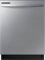 Samsung - 24” Top Control Built-In Hybrid Stainless Steel Tub Dishwasher with Height-Adjustable Rack, 53 dBA - Stainless Steel