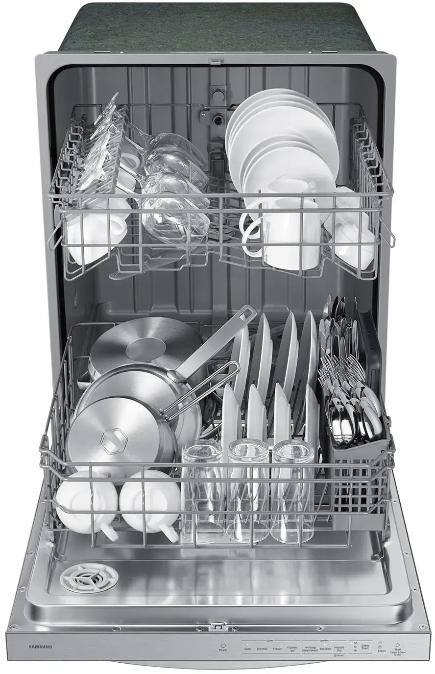 Alt View 15. Samsung - 24” Top Control Built-In Dishwasher with Height-Adjustable Rack, 53 dBA - Fingerprint Resistant Stainless Steel.